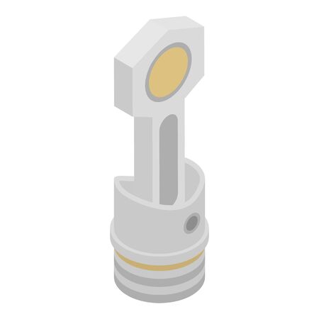 Motor piston icon, isometric styleの写真素材