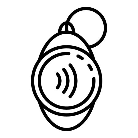 Nfc door key icon, outline styleの写真素材