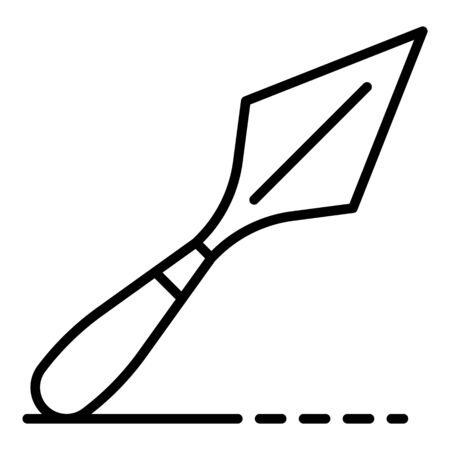Potter hand trowel icon, outline styleの写真素材