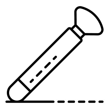 Potter hand shovel icon, outline styleの写真素材