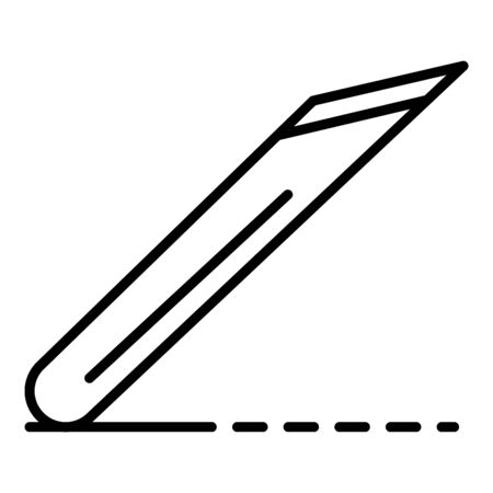 Potter office knife icon, outline styleの写真素材