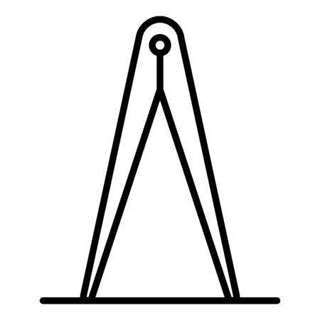 Metal measurement potter tool icon, outline styleの写真素材