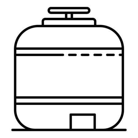 Reserve pool tank icon, outline styleの写真素材