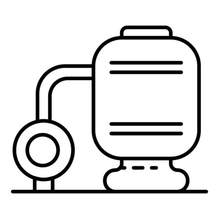 Pool water pump icon, outline styleの写真素材