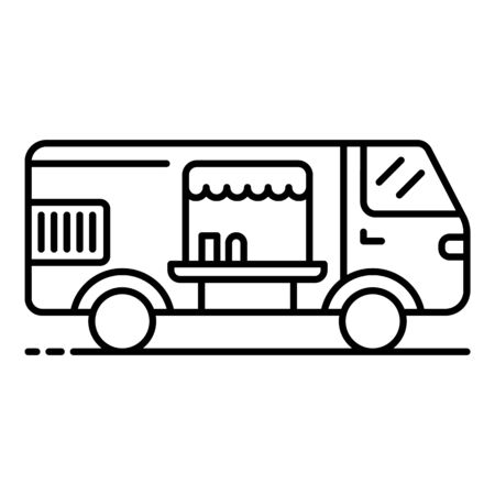 Candy vehicle icon, outline styleの写真素材