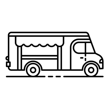 Fresh food truck icon, outline styleの写真素材