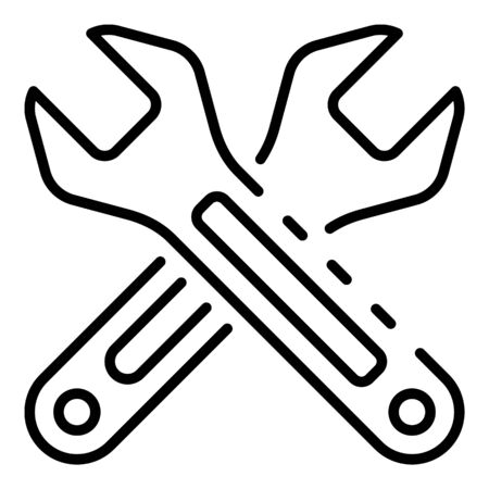 Carpenter key icon, outline styleの写真素材