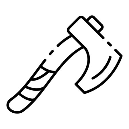Axe icon, outline styleの写真素材