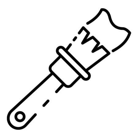 Paint brush icon, outline styleの写真素材