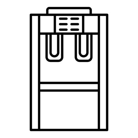 Automatic water cooler icon, outline styleの写真素材