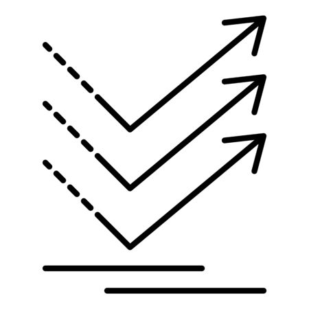 Reflect sun rays icon, outline styleの写真素材