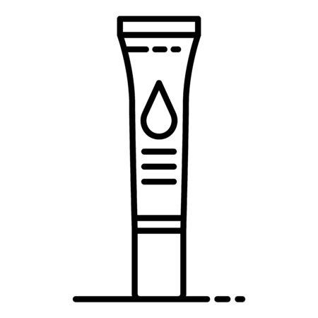 Sunscreen tube cream icon, outline styleの写真素材