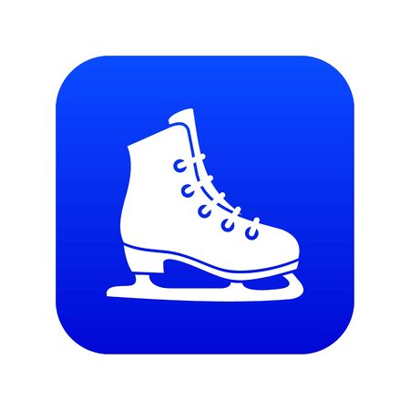 Skates icon digital blue for any design isolated on white illustrationの写真素材