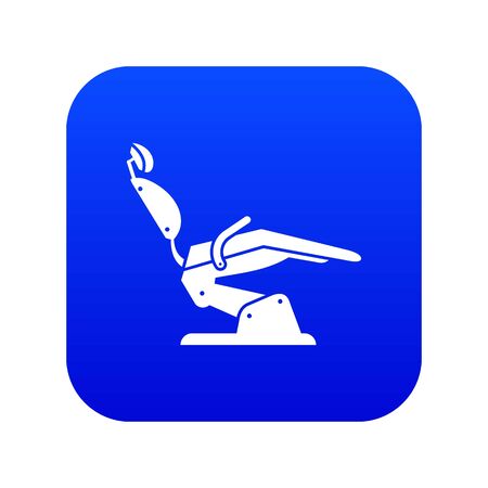 Dentist chair icon digital blue for any design isolated on white illustrationの写真素材