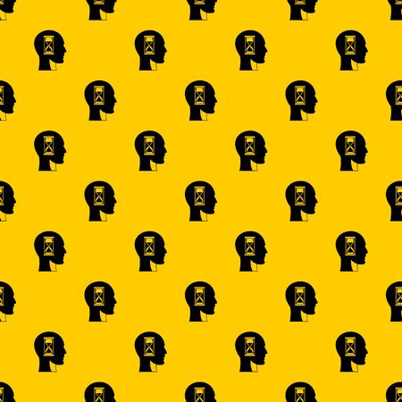 Hourglass in head pattern seamless repeat geometric yellow for any designの写真素材