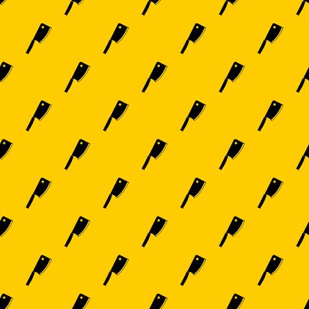 Meat knife pattern seamless repeat geometric yellow for any designの写真素材
