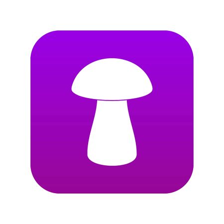 Fungus boletus icon digital purpleのイラスト素材