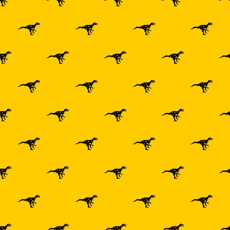 Ornithopod dinosaur pattern seamless repeat geometric yellow for any designの写真素材