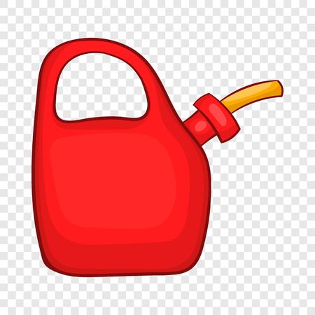 Red oiler icon in cartoon style on a background for any web designの写真素材