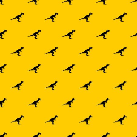 Theropod dinosaur pattern seamless repeat geometric yellow for any designの写真素材