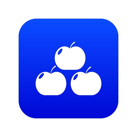 Apples icon blueの写真素材