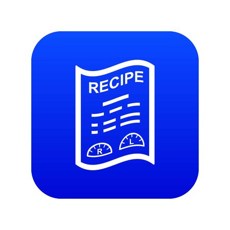 Medical recipe icon. Simple illustration of medical recipe vector icon for webのイラスト素材