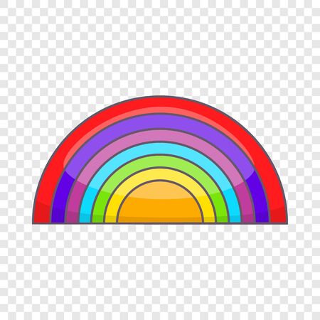 Rainbow LGBT icon in cartoon style isolated on background for any web designの写真素材