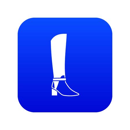 Women high boots icon digital blue for any design isolated on white illustrationの写真素材