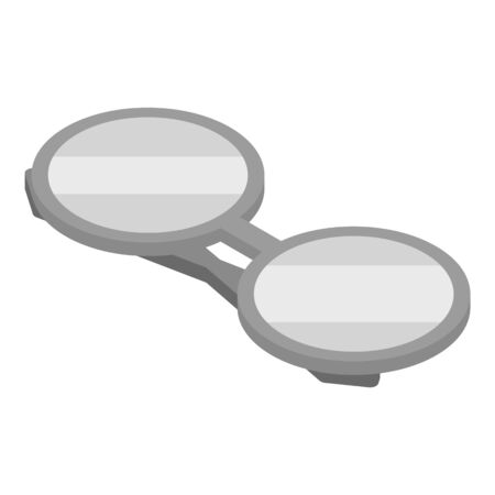 Eyeglasses icon, isometric styleのイラスト素材
