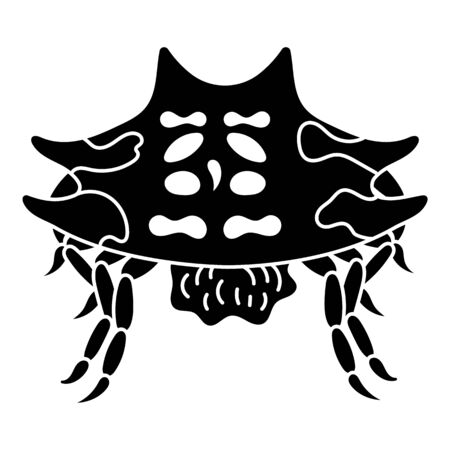 Horror spider icon, simple styleのイラスト素材
