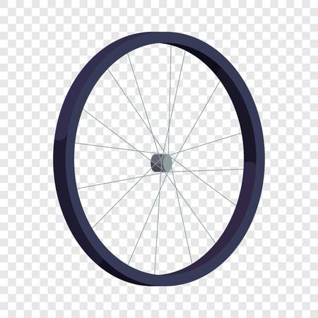 Bicycle wheel icon. Isometric illustration of bicycle wheel vector icon for web designのイラスト素材