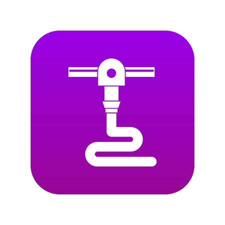 3d printer printing icon digital purple for any design isolated on white vector illustrationのイラスト素材