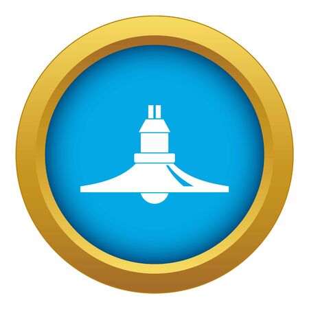 Hanging lantern icon blue isolatedの写真素材