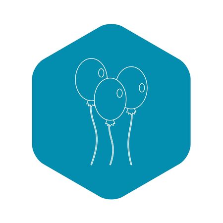 Balloons icon , outline styleの写真素材