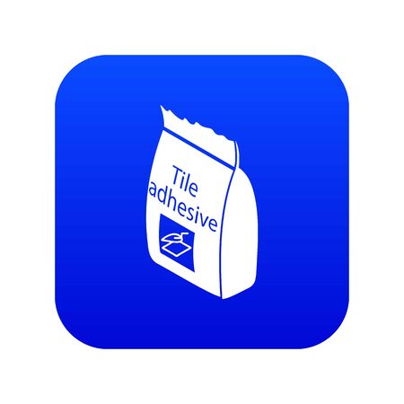 Tile adhesive icon blueの写真素材