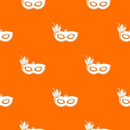 Carnival mask pattern orangeの写真素材