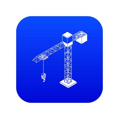Tower crane icon blueの写真素材