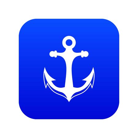 Anchor icon digital blueの写真素材