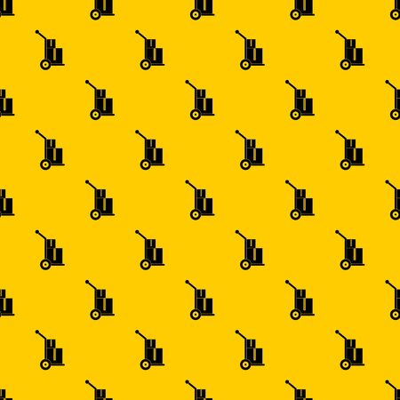 Truck with boxes pattern seamless repeat geometric yellow for any designの写真素材