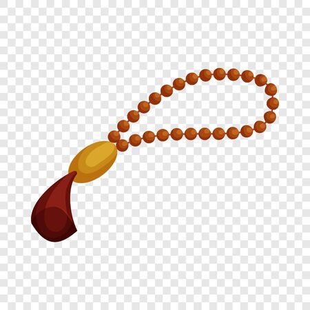 Muslim prayer beads icon in cartoon style isolated on background for any web designのイラスト素材
