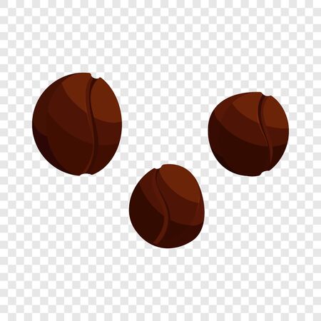 Coffee beans icon, cartoon styleのイラスト素材