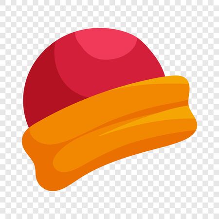 Santa Claus hat icon, cartoon styleのイラスト素材