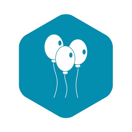 Balloons icon. Simple illustration of balloons icon for webの写真素材