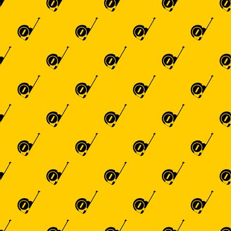 Roulette construction pattern seamless repeat geometric yellow for any designの写真素材