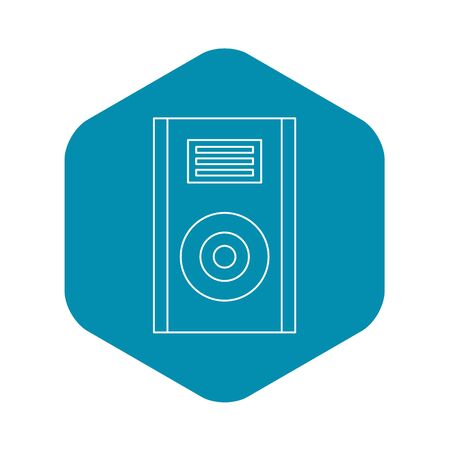 Audio speaker icon. Outline illustration of audio speaker icon for webの写真素材