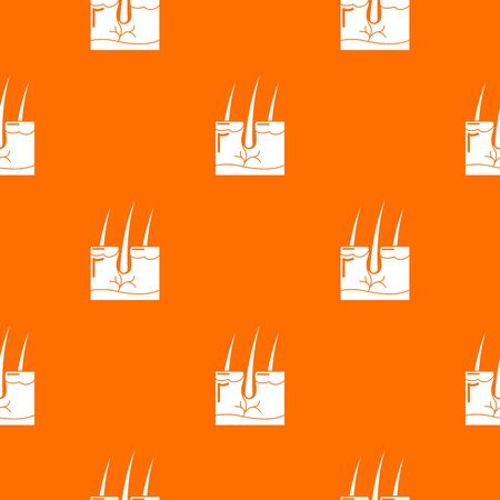 Hair skin pattern vector orangeのイラスト素材