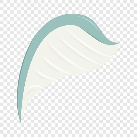 White wing icon, cartoon styleのイラスト素材