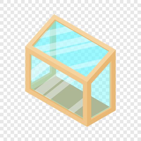 Balcony window frame icon, isometric 3d styleのイラスト素材