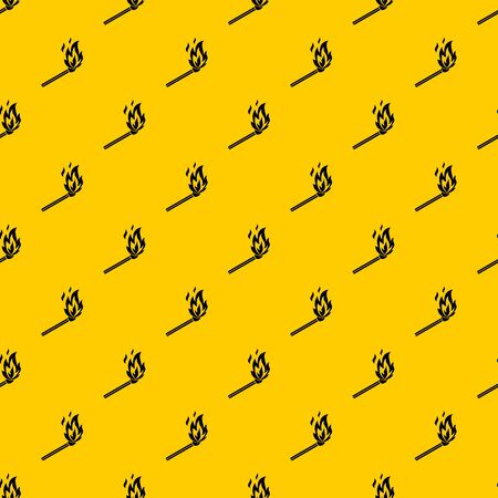 Match flame pattern seamless vector repeat geometric yellow for any designのイラスト素材
