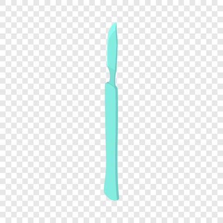Blue scalpel icon. Isometric illustration of blue scalpel vector icon for webのイラスト素材